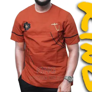 African Wear Shirt. Orange