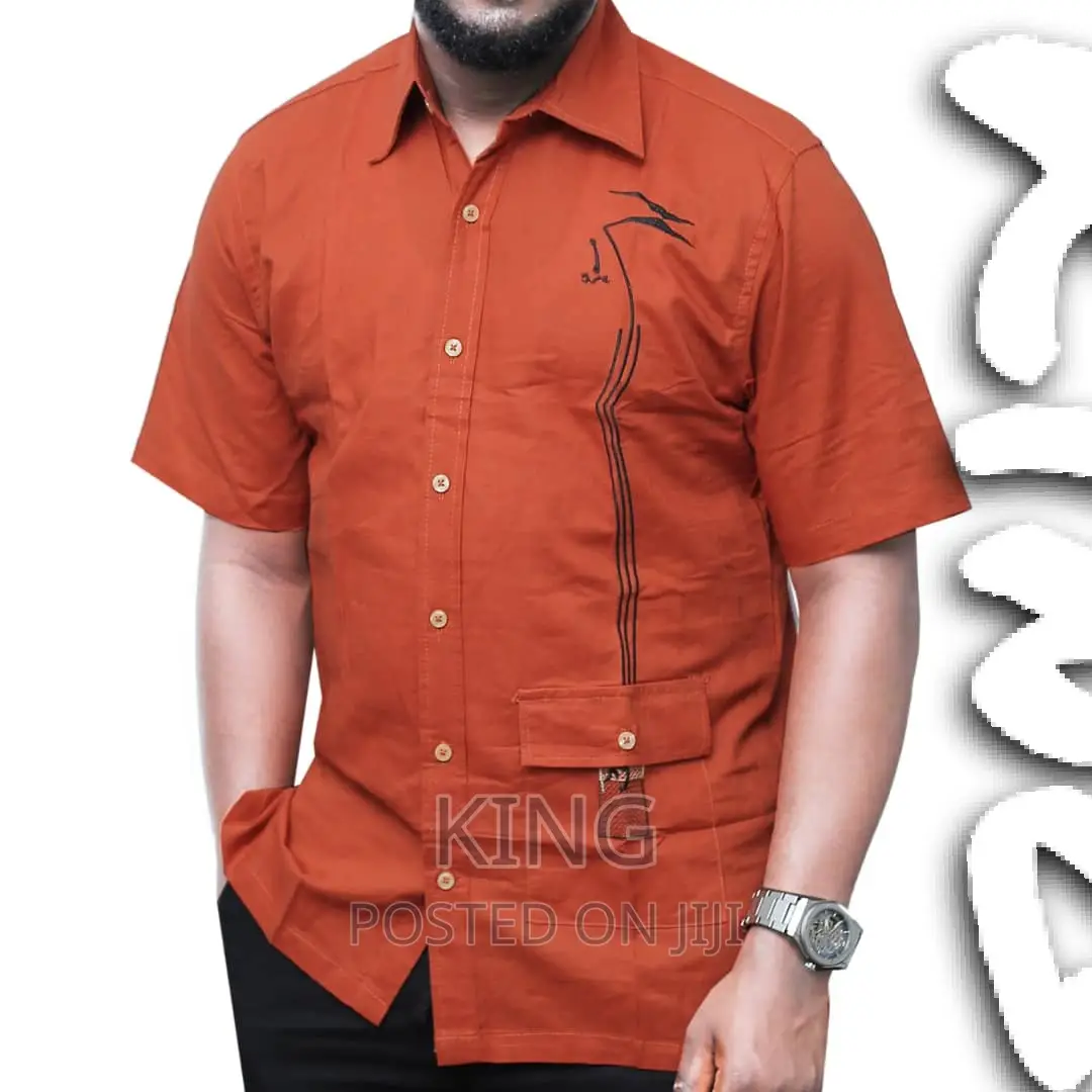 Kitengi Shirt. Orange