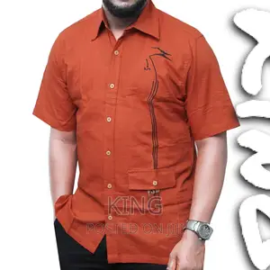 Kitengi Shirt. Orange