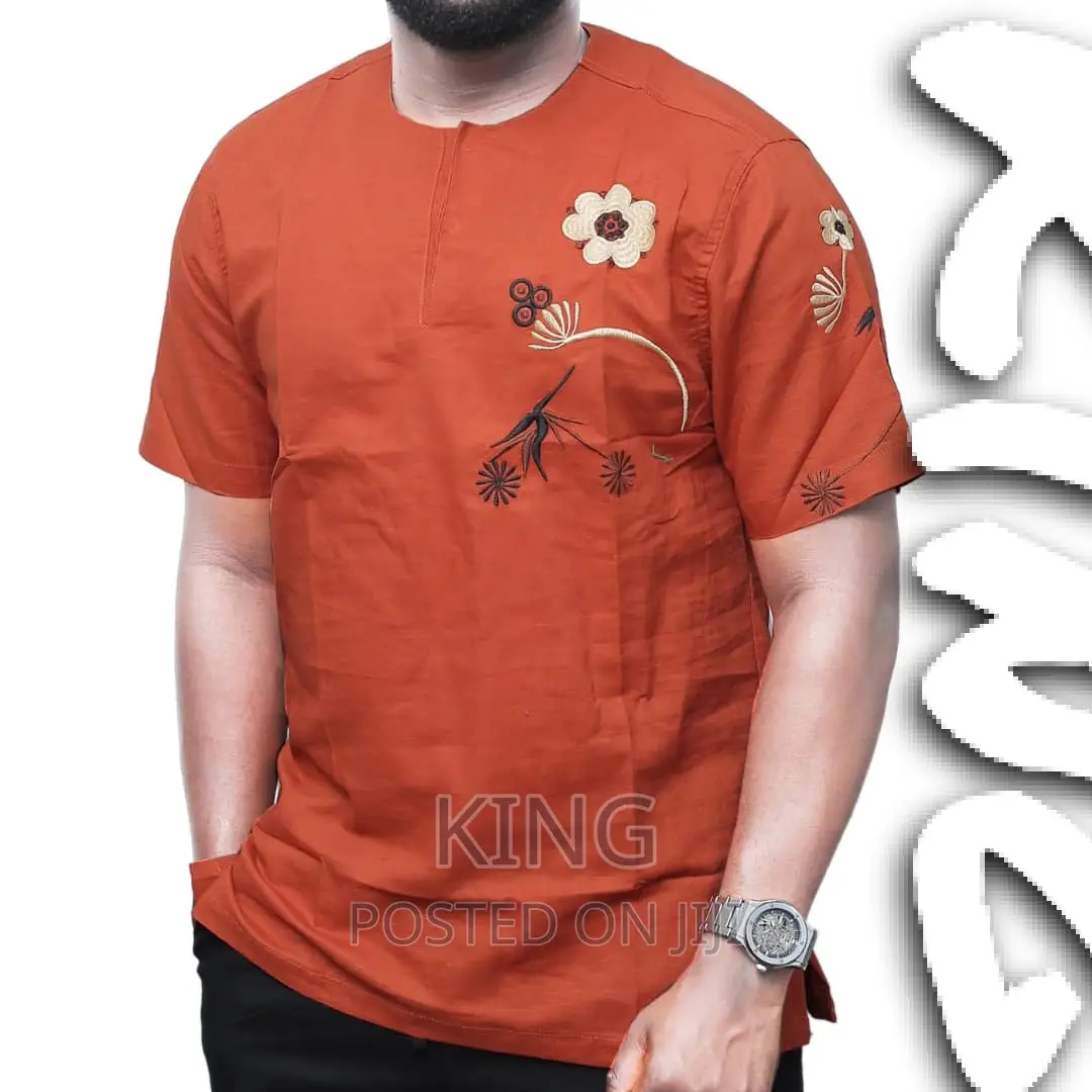 Kitengi Shirt. Orange