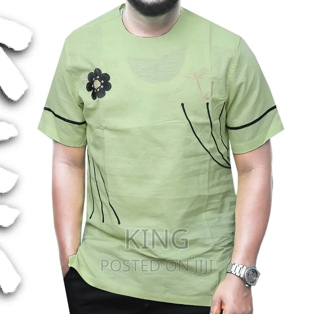 African Wear Shirt. Light Green