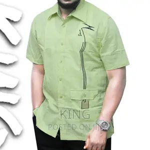 African Wear Shirt. Light Green