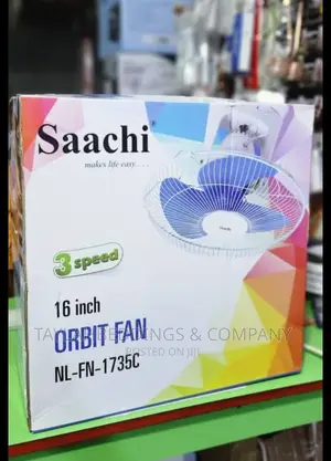 Saachi 16 Inch Orbit Ceiling Fan With Powerful Motor-White