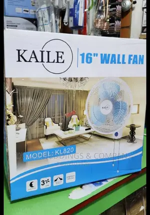 Kaile 16 Inch Wall Fan With 90 Degree Oscillation 3 Speeds