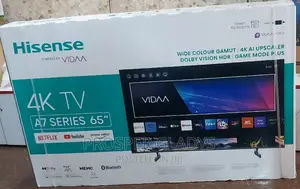 65 Inches Led Hisense Smart Uhd Flat Screen Flameless