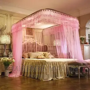 Two Stand Rail Mosquito Net – Pink