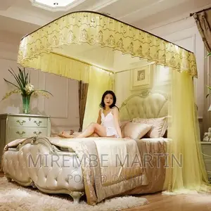Two Stand Rail Mosquito Net – Cream