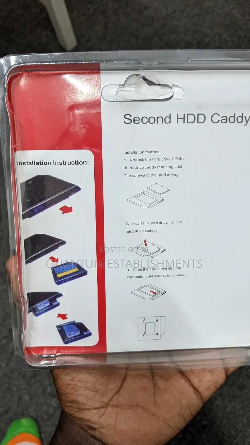 SATA 2nd HDD Caddy for Laptops