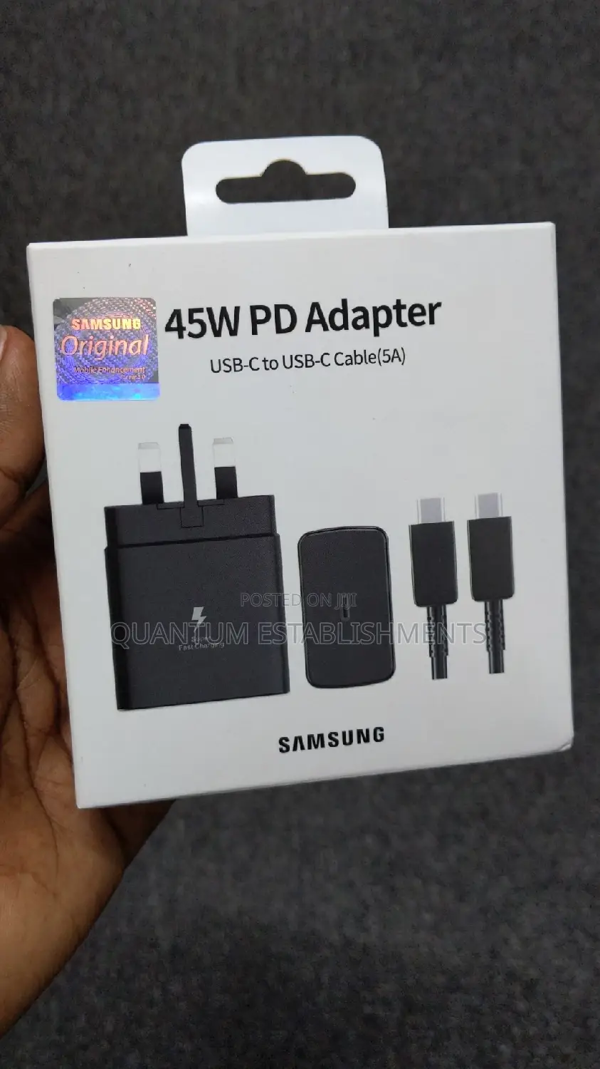 Samsung 45W PD Adapter With USB-C to USB- C Cable