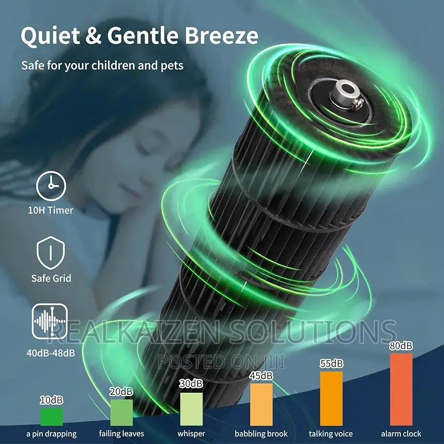 GEEPAS Digital Remote Control |3 Speed Oscillating Tower Fan