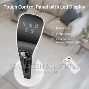 GEEPAS Digital Remote Control |3 Speed Oscillating Tower Fan