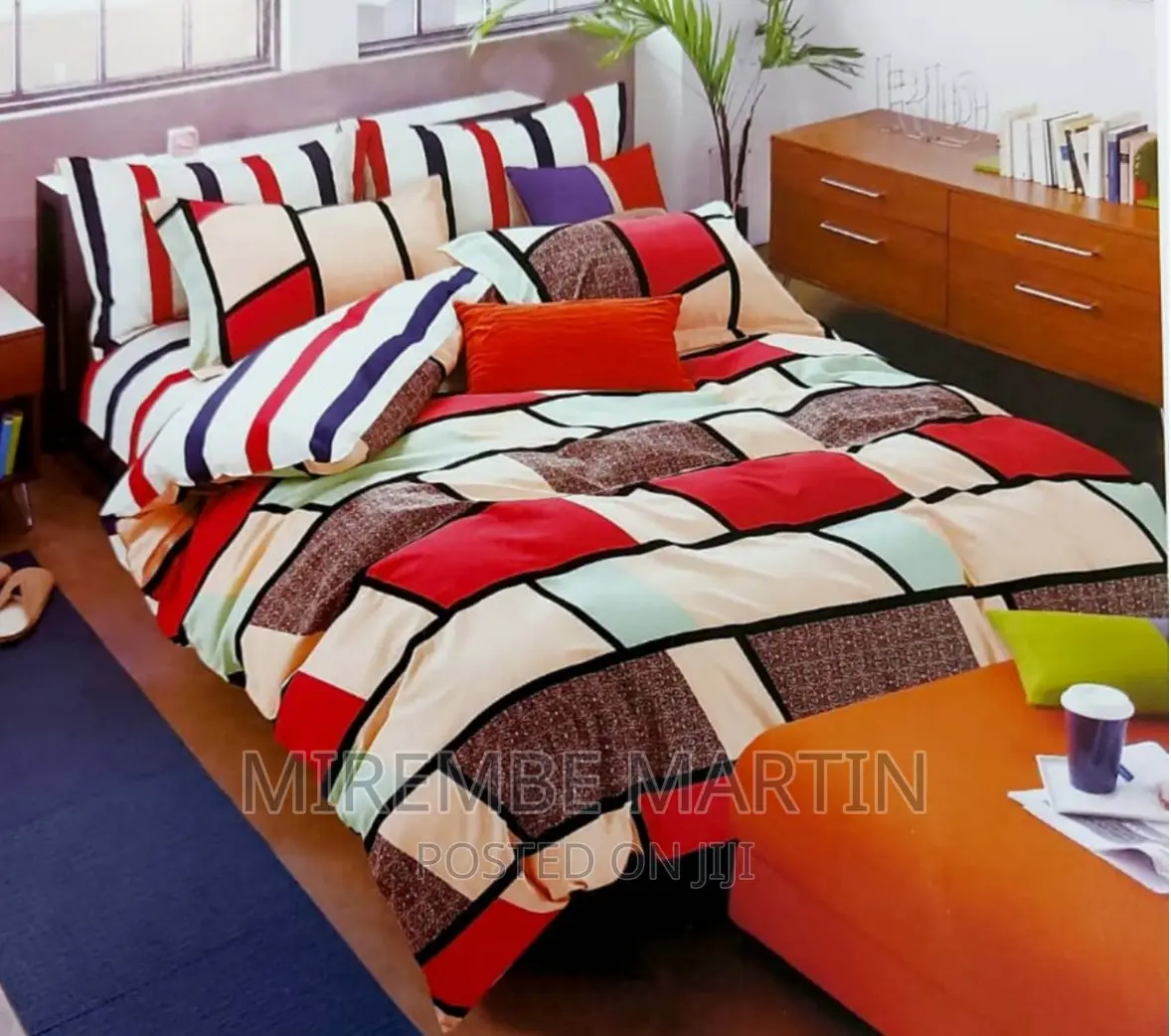5*6 Duvet Set ,One Bedsheet With Two Pillowcases-
