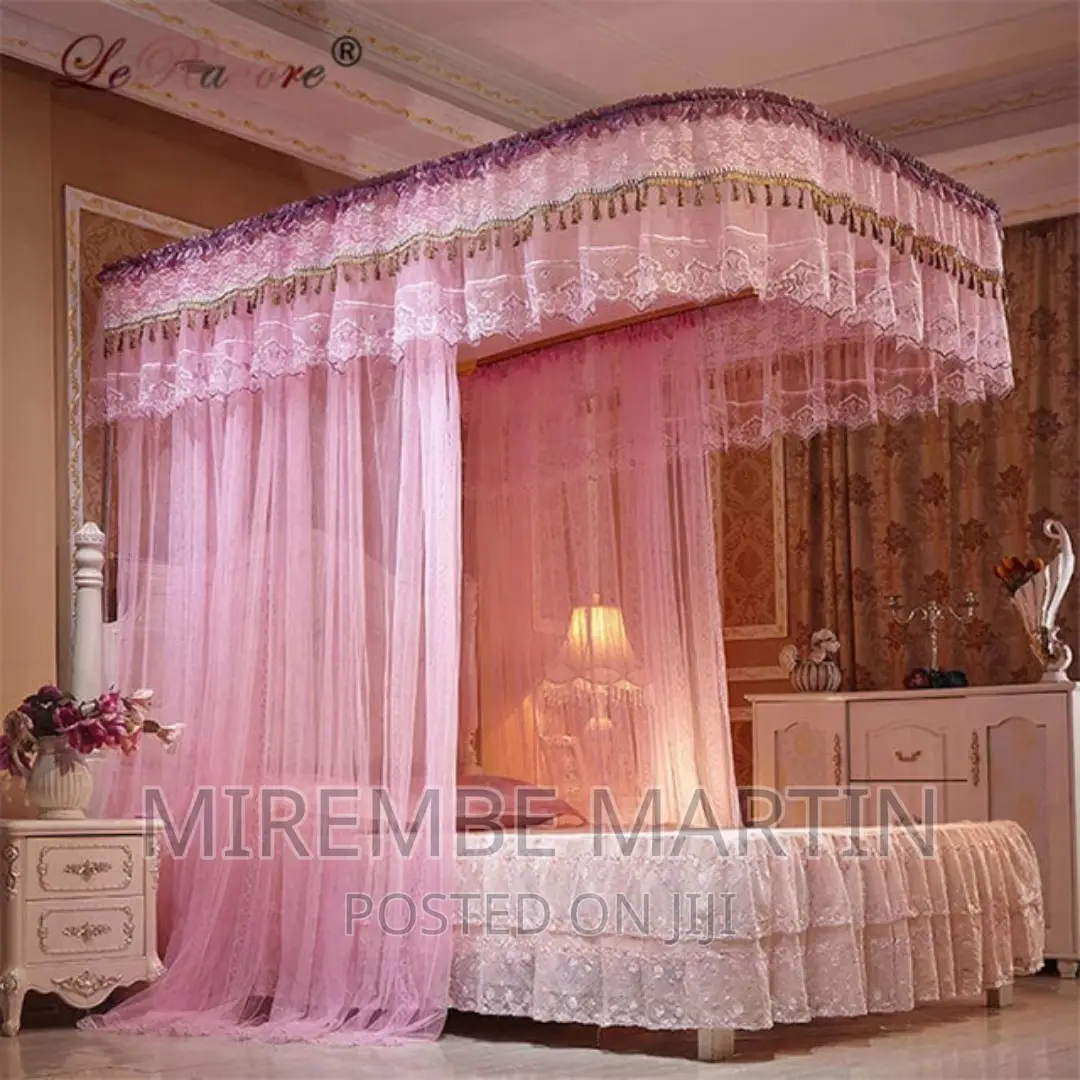 5*6 Two Stand Mosquito Net-Pink