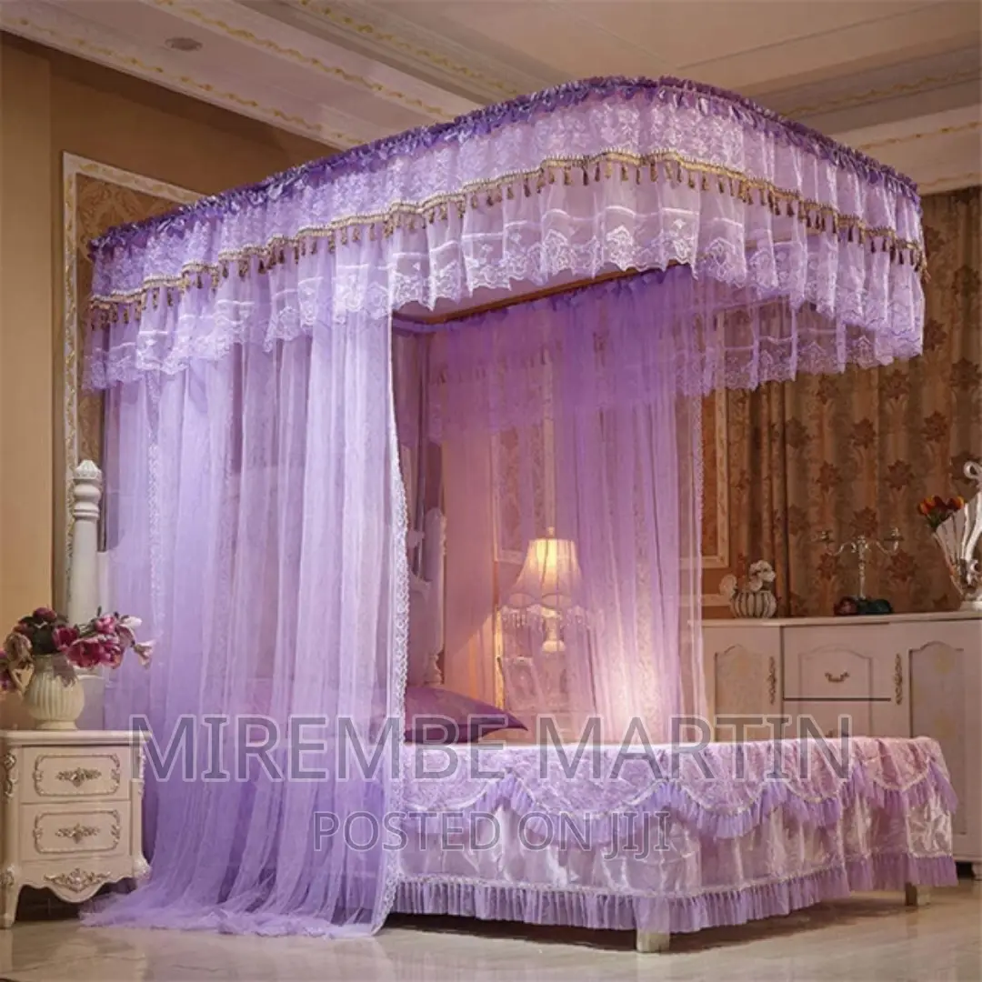 5*6 Two Stand Mosquito Net-Purple