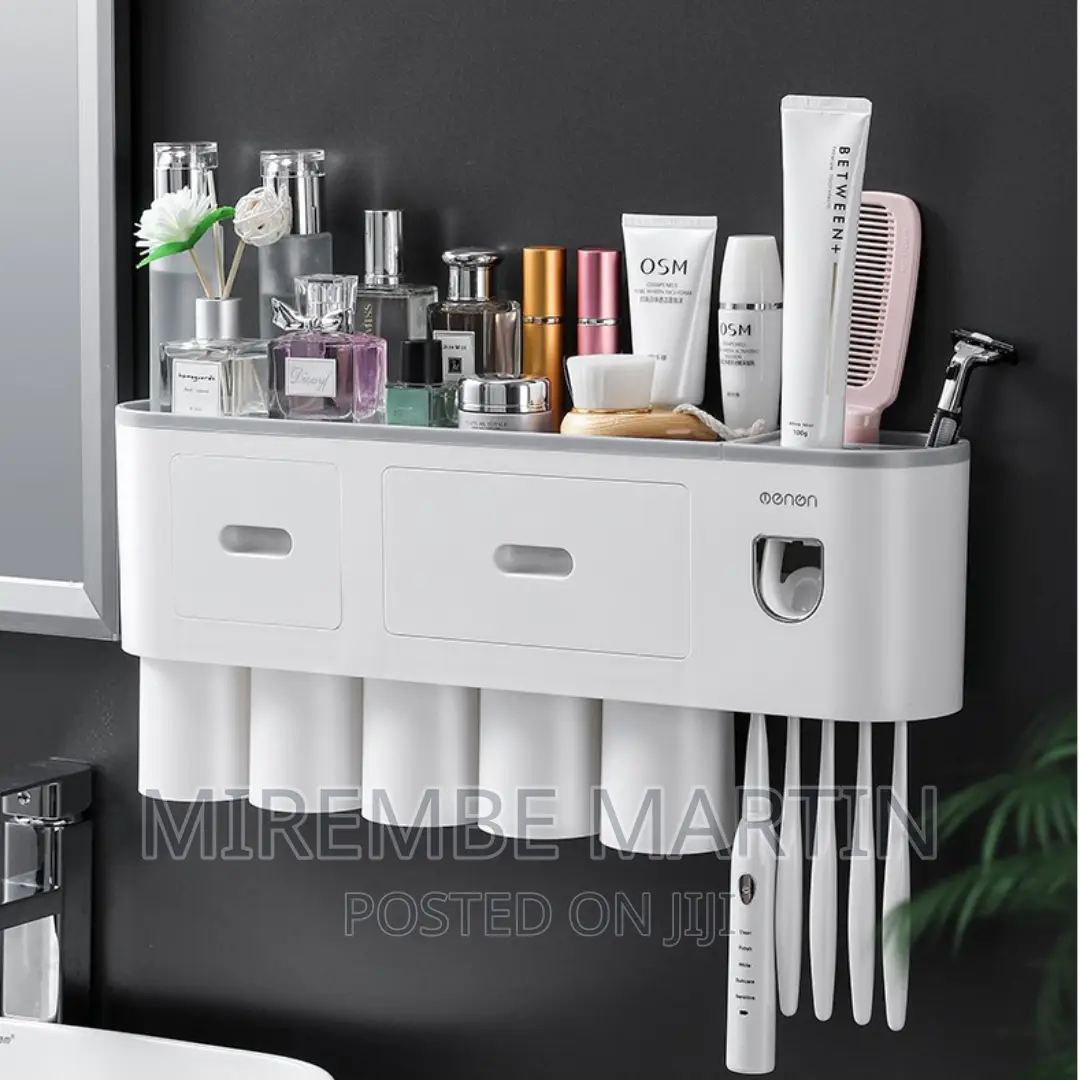 Bathroom Organizer, Toothbrush Holder Wall Attachable Holder