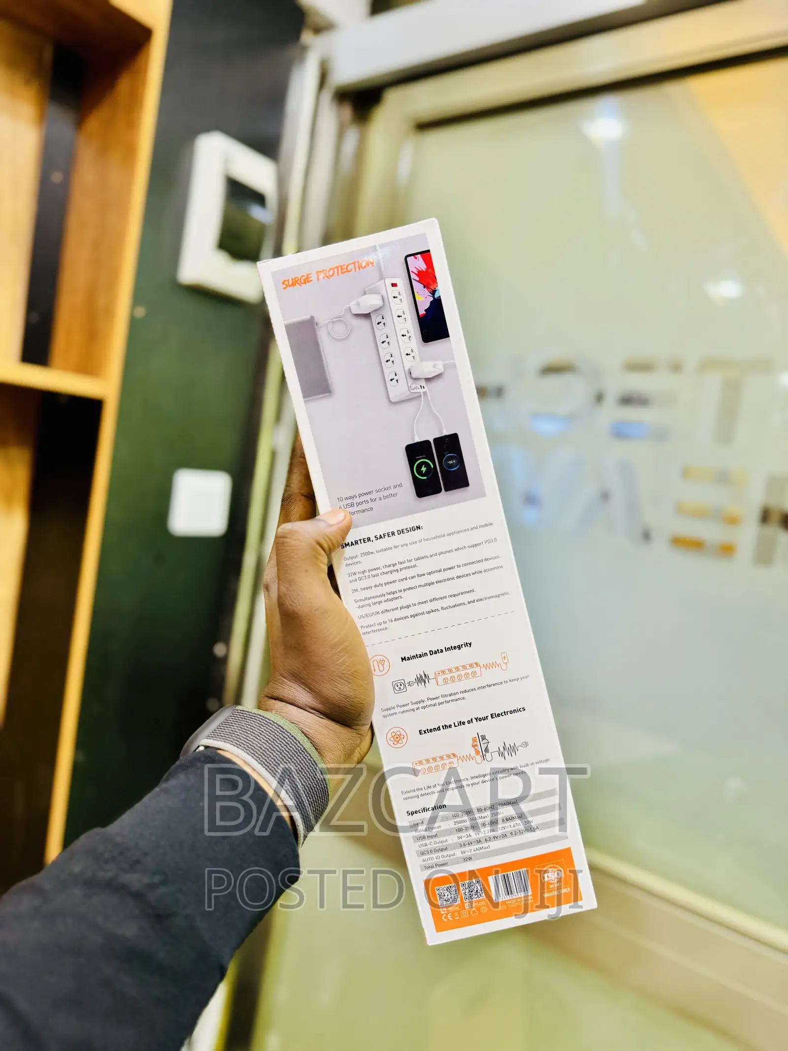 Ldnio 10 Way Power Extension With Fast Charging Usb Ports