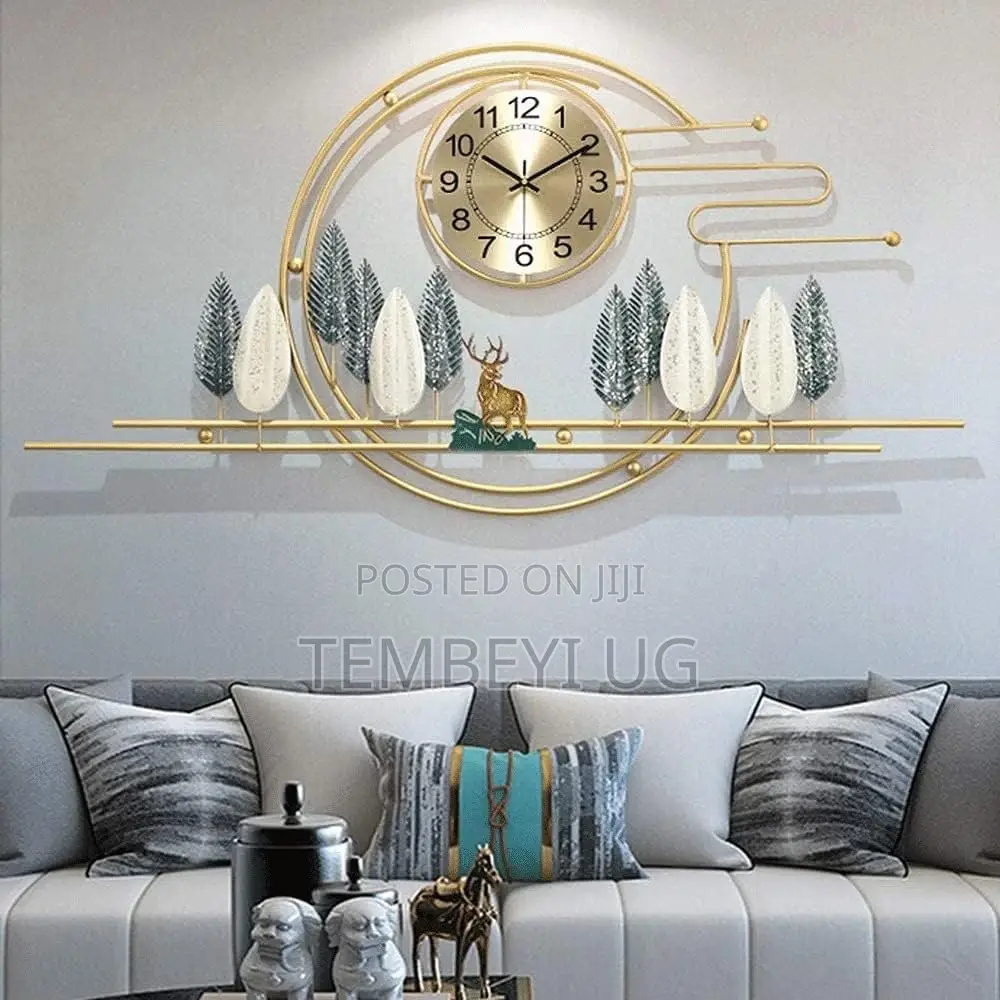 Luxury Nordic Wall Clock. Modern Home Deco
