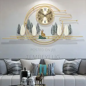 Luxury Nordic Wall Clock. Modern Home Deco
