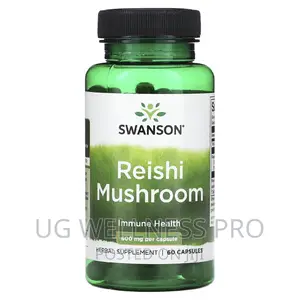 Swanson, Reishi Mushroom, 600 Mg, 60 Caps