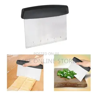 Multi-Purpose Bench Scraper, Pizza Dough Scraper,
