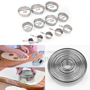 Graduated Circle for Pastry, Donut Cutter Ring Molds