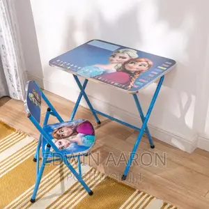 Foldable Reading Table With Chair for Kids
