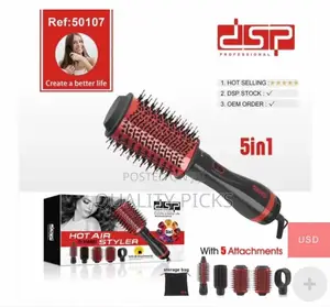 5 in 1 Hair Straightener Brush