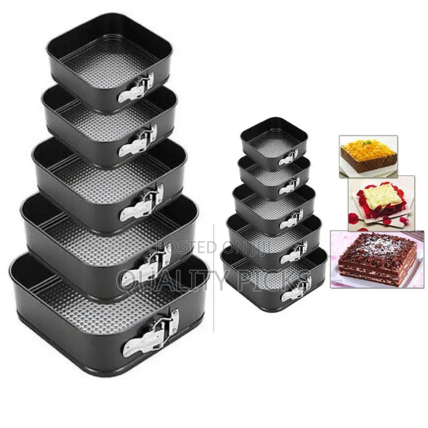Stainless Steel Cake Mold Set
