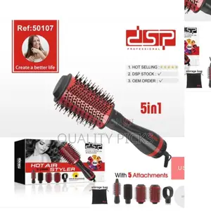 Electric 5 in 1 Hair Straightener Brush