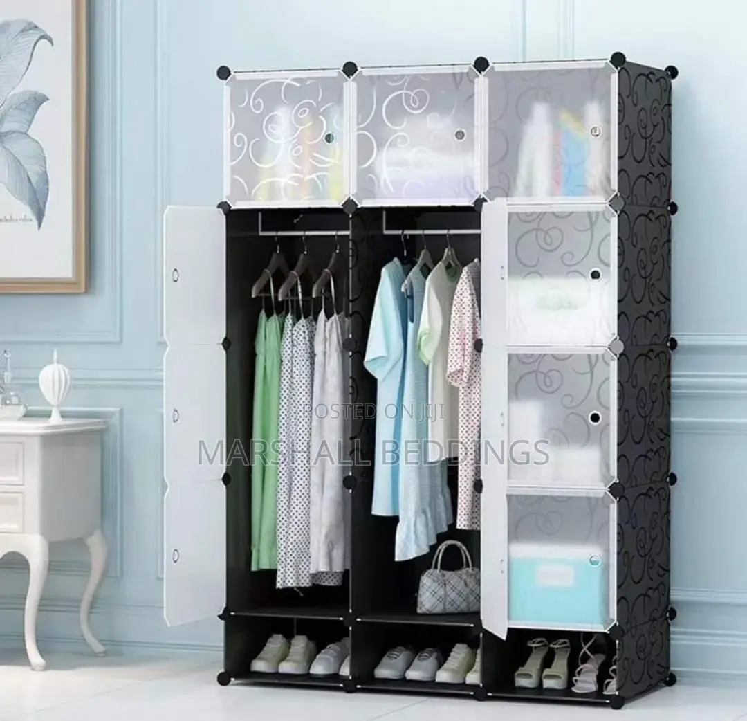 3 Column Black Plastic