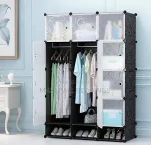 3 Column Black Plastic