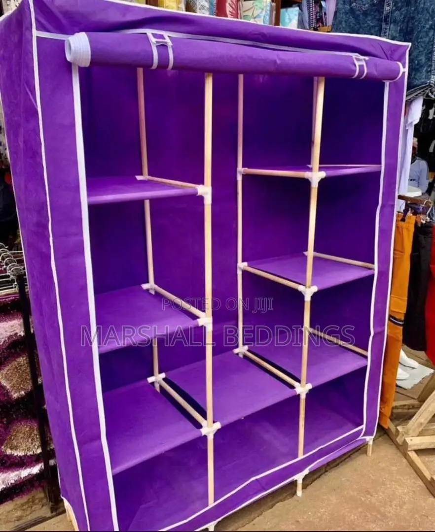 3 Column Wooden Wardrobe