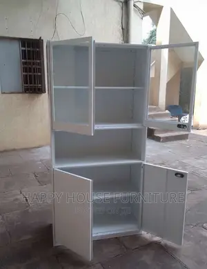 4 Door Half Glass Filing Cabinet