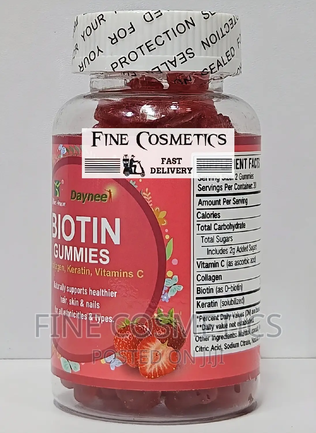 BIOTIN GUMMIES Unisex Formula for Healthy Skin, Hair + Nails
