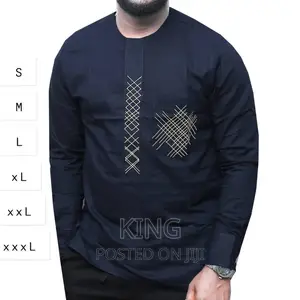 Kitengi Morden Shirt. Navy Blue