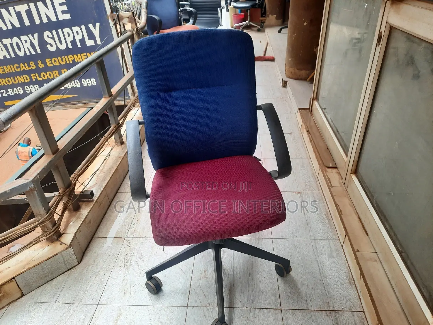 Blue- Red Office Chair