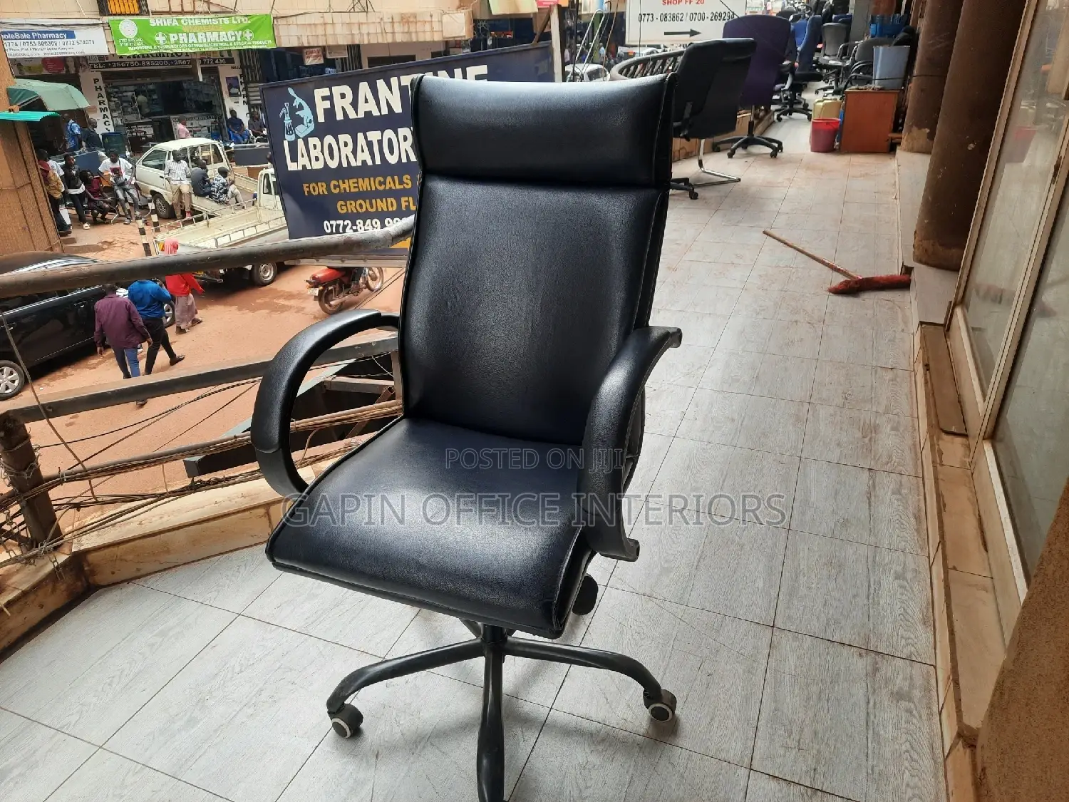 Long Back Leathered Office Chair