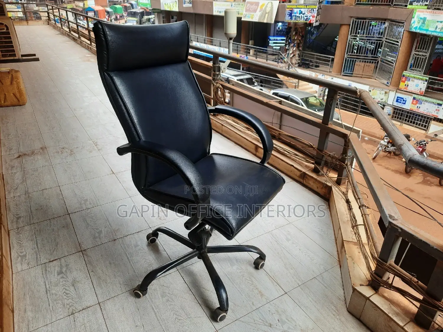 Long Back Leathered Office Chair