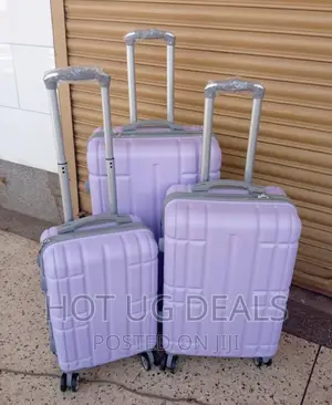 Travel Plastic Waterproof Suitcase- Purple