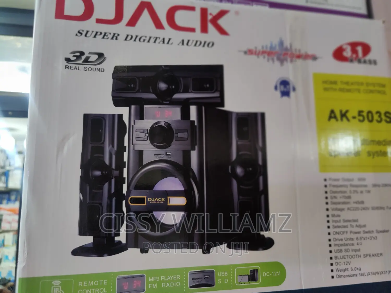Djack Hifi Multimedia Speaker Wireless Bluetooth Speaker