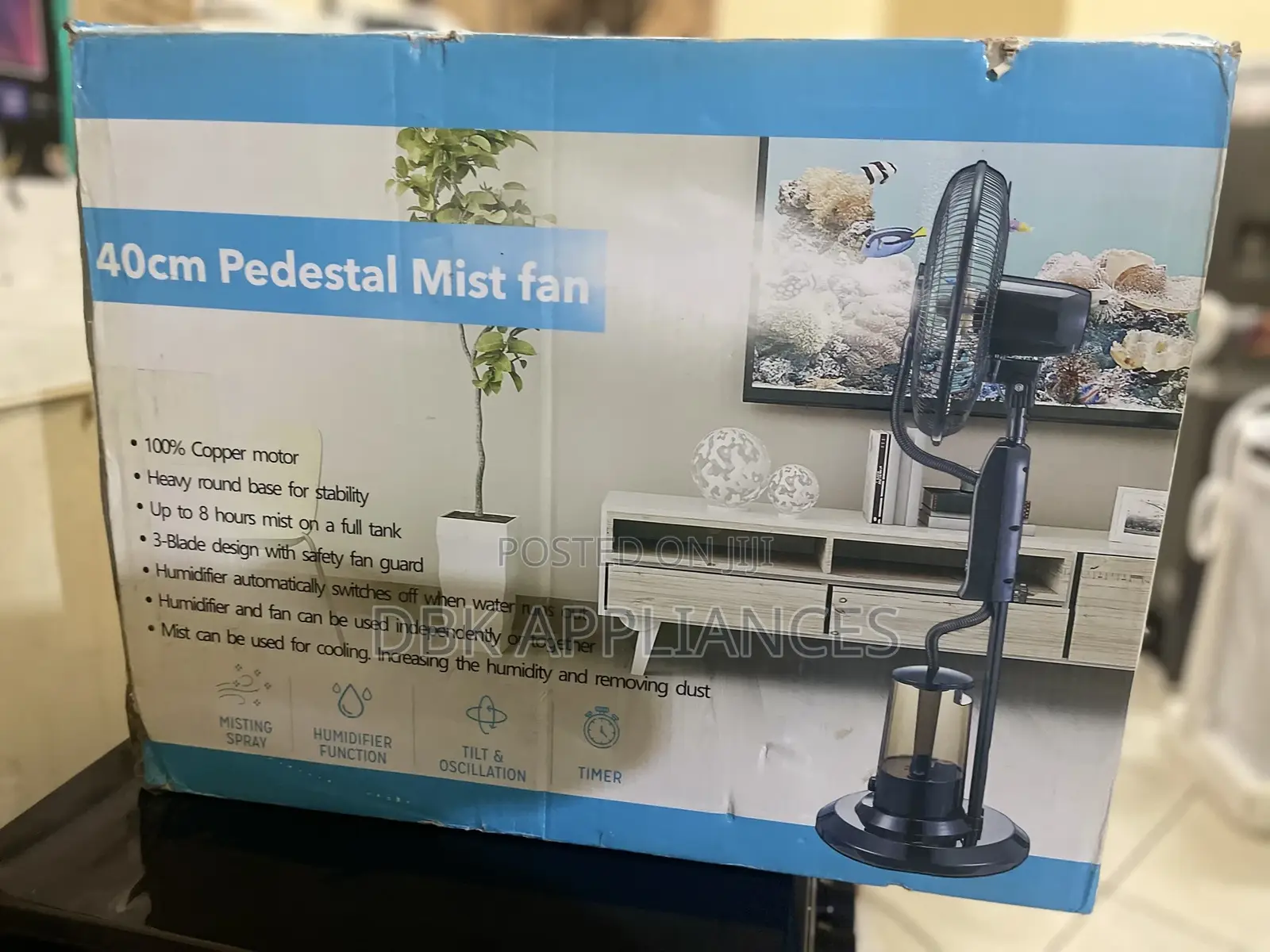 40cm Pedestal Mist Fans Available