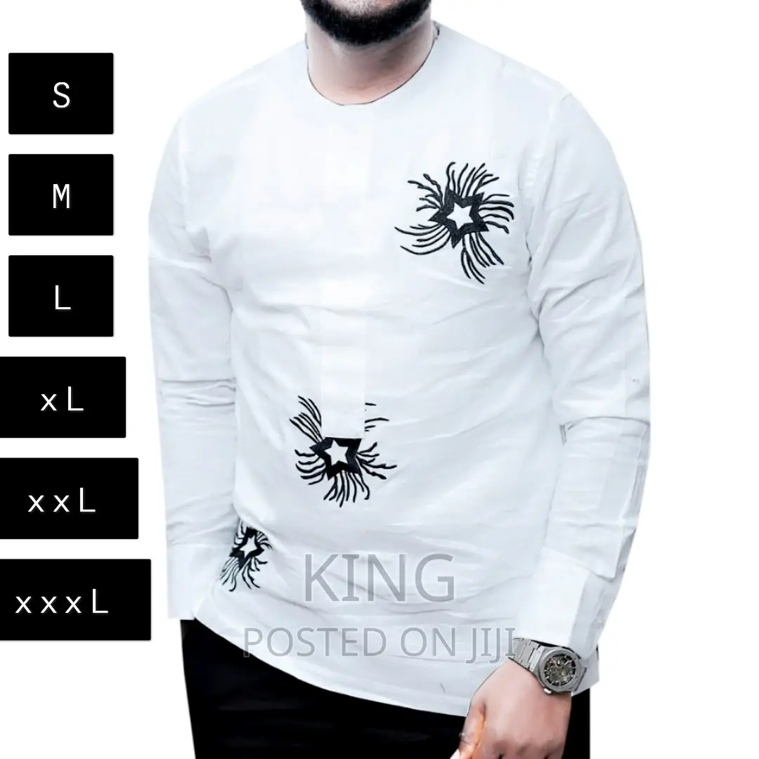 Chief Shirt. Kitengi. White