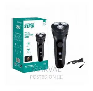 Winning Star 3 Blade Travel Lock Protection Rotary Shaver