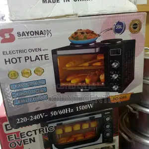Electric Oven 35liter With Hotplates