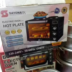 Electric Oven 35liter With Hotplates