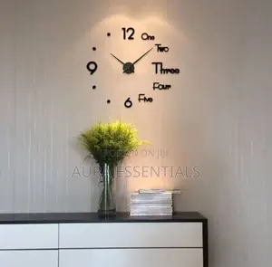 3D Wall Clock Mirror Sticker