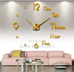 3D Wall Clock Mirror Sticker
