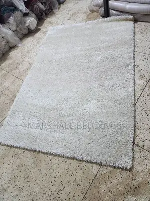 150x220cm Shaggy Carpet -White