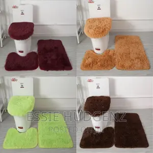 3pcs Fluffy Rug Mat Set