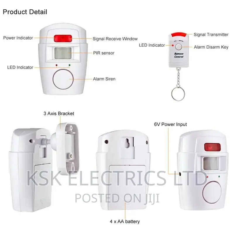 Pir Motion Detector System and Mini Sensor Alarm System